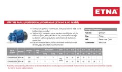 Etna ETN 80  1Hp 220V Sürtme Fanlı (Preferikal) Pompa
