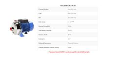 Sumak SMINOX/K-150/1T 1.5Hp 380V  Paslanmaz Santrifüj Pompa - Aisi 304