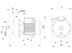 Sumak SMINOX/K-180/1 1.8Hp 220V  Paslanmaz Santrifüj Pompa - Aisi 304