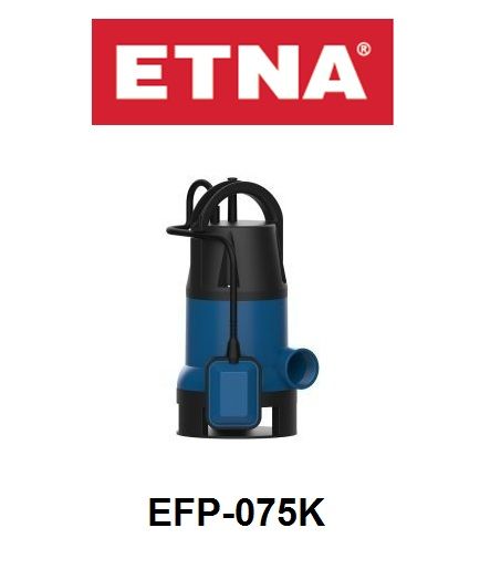 Etna EFP-075K  1Hp 220V  Plastik Gövdeli Flatörlü Temiz Su Drenaj Dalgıç Pompa