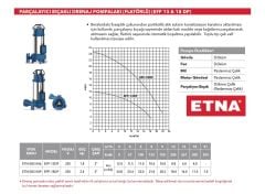 Etna EFP-18DP  2.4Hp 220V Döküm Gövdeli Flatörlü Parçalayıcı Bıçaklı Drenaj Dalgıç Pompa