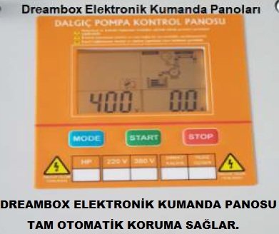 Dreambox  VBT 550    1-5.5 Hp 380V  Tek Pompalı  Paket Hidroforlar İçin Elektronik Kumanda Panosu: LCD Ekranlı