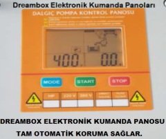 Dreambox  VBT 550    1-5.5 Hp 380V  Tek Pompalı  Paket Hidroforlar İçin Elektronik Kumanda Panosu: LCD Ekranlı