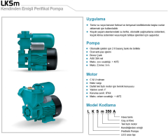 Leo LKSm 550A 0.75hp 220v Kendinden Emişli Preferikal Hidrofor