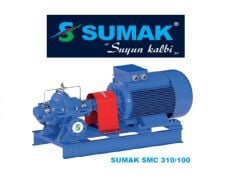 Sumak SMC310/100 75kW 380V Döküm Gövdeli Çift Emişli Yatay Santrifüj Pompa -2900 d/d