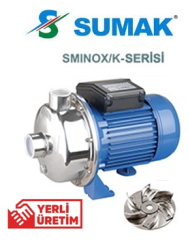 Sumak SMINOX/A-150 T 1.5hp 380v Paslanmaz Santrifüj Pompa Kapalı Fanlı