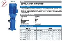 Sumak SHT34/4 7.5hp 380v Düşey Milli Kademeli Pompa