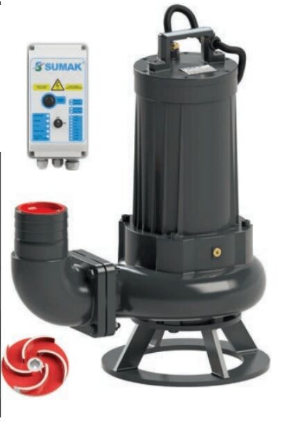 SUMAK, SDTV 150/4, 15HP, 380V,Foseptik Dalgıç Pompa