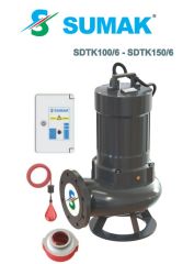 SUMAK, SDTK 150/6, 15HP, 380V, Foseptik Dalgıç Pompa