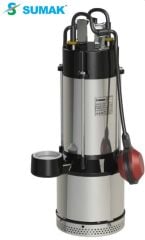 SUMAK, SDF12/3, 1.8Hp, 220V, Paslanmaz Gövdeli Temiz Su Dalgıç Pompa