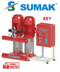 Sumak Sht 34B 1500/6 EEY 15hp 380v İki Pompalı Elektrikli Yangın Hidroforları