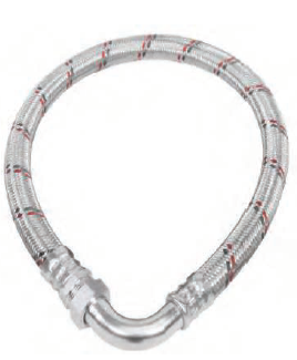 1 1/4'' 100 cm Dirsekli Galvaniz Örgülü Hidrofor Flexi