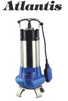 Atlantis FOS 11-1.1 M 1.5hp 220v Açık Fanlı Pis Su Dalgıç Pompa