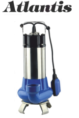 Atlantis FOS 11-1.1 M 1.5hp 220v Açık Fanlı Pis Su Dalgıç Pompa