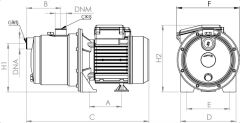 Sumak SMINOX150J 1.5Hp 220V Paslanmaz Kendinden Emişli Jet Pompa