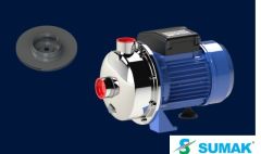 Sumak SMINOX/K-100/1T 1Hp 380V  Paslanmaz Santrifüj Pompa (AISI 304)