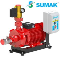 Sumak SMKT 750/2 EY  1X7.5 Hp 380V  Tek Yatay Pompalı Elektrikli Yangın Söndürme Hidroforu