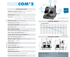 Sanihydro SANICOM 2 / 2 Ünite Atık Su Tahliye Cihazı -10 Lt