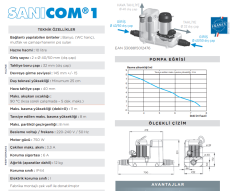 Sanihydro SANICOM 1 / 2 Ünite Atık Su Tahliye Cihazı -10 Lt