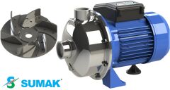 Sumak SMINOX/A-100T X 1Hp 380V  Paslanmaz Santrifüj Pompa (AISI 316)