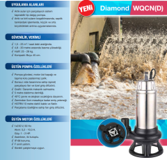 ALARKO WQCND 15-15 2hp 220v Bıçaklı Foseptik Dalgıç Pompa