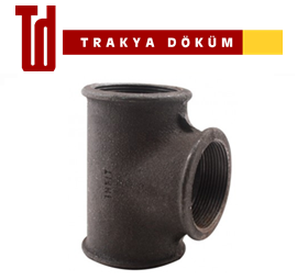 Trakya Döküm 1/2'' Siyah Te