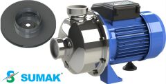 Sumak SMINOX/K-100 X 1Hp 220V  Paslanmaz Santrifüj Pompa (AISI 316)