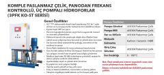 Etna 3PFK KO-ST8/11-40*  3x5.5Hp Üç Pompalı Komple Paslanmaz Çelik Dik Milli Panodan Değişken Devirli / Frekans Kontrollü Çok Kademeli Sessiz Hidrofor (Aisi 304)