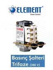 Element ELT-4R     4-16 Bar Tahliyesiz Rekorlu  Trifaze Basınç Şalteri