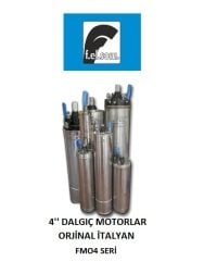 Felsom FM04 020M  2 Hp 220V  4'' Dalgıç Pompa Motoru - Yağ Soğutmalı (Orjinal İtalyan)