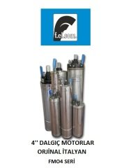Felsom FMO4 100T  10 Hp 380V  4\'\' Dalgıç Pompa Motoru - Yağ Soğutmalı (Orjinal İtalyan)-Fiyat bilgisi için iletişime geçiniz.
