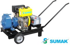 SUMAK, DSM 300/2 D, 4Hp, 3000 DEVİR, KENDİNDEN KLAPELİ, DİZEL MOTOPOMP (MARŞLI)