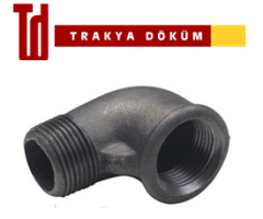 Trakya Döküm 4'' Siyah Kuyruklu Dirsek
