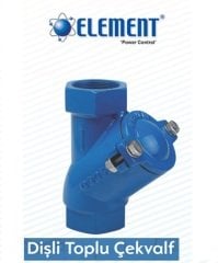 Element  ELT-P-125  DN32    1  1/4''  Dişli Tip  Atık Su Çekvalfi (TOPLU ÇEKVALF)