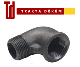 Trakya Döküm 2'' Siyah Kuyruklu Dirsek