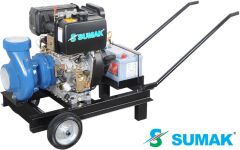 SUMAK, SMT750/4 D, 7.5Hp, 3000 DEVİR, SANTRİFÜJ DİZEL MOTOPOMP (MARŞLI)