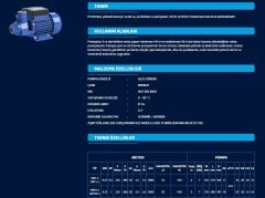 SUMAK SMT10-S 1HP SICAK SU PREFERİKAL POMPA