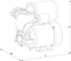 Sumak, SM7-S-H, 0.5Hp 220V,  Güneş Enerjisi Sıcak Su Basınç Arttırıcı Mini Hidrofor