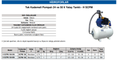 Stream H SCPM 158-24lt 1hp 220v Tek Kademeli Paket Hidrofor