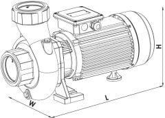 Sumak, SMT220/3-S, 2.2Hp, 380V, Sıcak Su Santrifüj Pompa