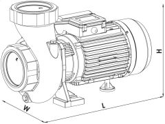 Sumak, SMT550/4-S, 5.5Hp, 380V, Sıcak Su Santrifüj Pompa