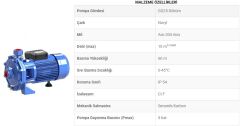 SUMAK, SMKT220-S, 380V, 2.2Hp, ÇİFT KADEMELİ SICAK SU SANTRİFÜJ POMPA