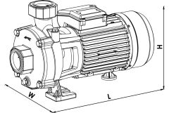 SUMAK, SMKT550/2-S, 380V, 5.5Hp, ÇİFT KADEMELİ SICAK SU SANTRİFÜJ POMPA