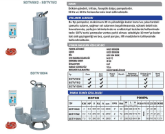 Sumak SDTV 50/4 5.5HP 380V 4\'\' Çıkışlı Açık Fanlı Foseptik Dalgıç Pompa