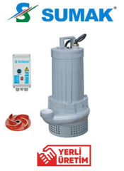 Sumak SDTV 40/3 4HP 380V 3\'\' Çıkışlı Açık Fanlı Foseptik Dalgıç Pompa