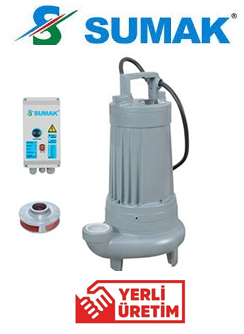 Sumak SDT 20/3 2.2HP 380V 3\'\' Çıkışlı Foseptik Dalgıç Pompa
