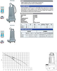 Sumak SDT 20/3 2.2HP 380V 3\'\' Çıkışlı Foseptik Dalgıç Pompa
