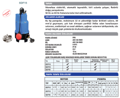 Sumak SDF 15 1.5HP 220V 2\'\' Çıkışlı Foseptik Dalgıç Pompa