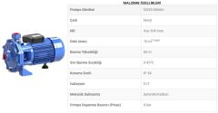 Sumak, SMKT300-P, 3Hp, 380V, Paslanmaz, Çarklı Santrifüj Pompa
