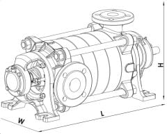 Sumak, SYT32/6, 11Kw, 380V, Yatay Milli Kademeli pompalar 2900 d/d